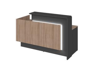 Ресепшн Platinum правый модуль, одноместный (с подсветкой и без)