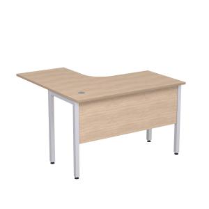 Стол эргономичный угловой Stil на металлических опорах с экраном ЛДСП