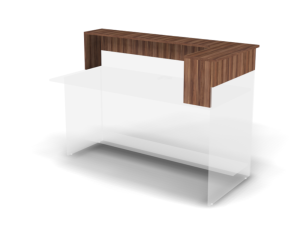 Полка топ Europa для ресепшн, угловая, правая 21198