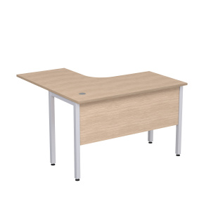 Стол эргономичный угловой Stil на металлических опорах с экраном ЛДСП