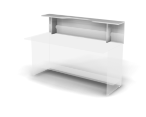 Полка Europa для ресепшн фасадная, с вырезом под монитор 21195