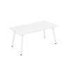 Стол AREDO 1400/800 с вырезом (Белый/Белый)