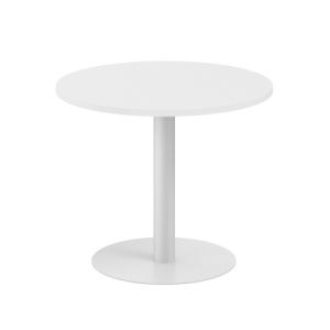 Стол круглый Staillex Met 900 (белый)