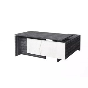 Стол руководителя Magenta 1700L (Графит/Мрамор)