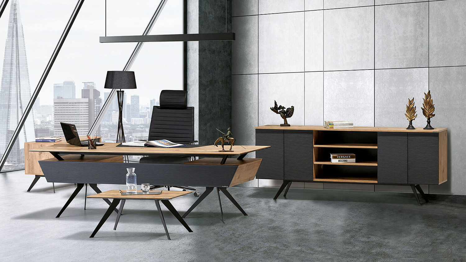 Греденция SPACE 2200 (Barok/Black)