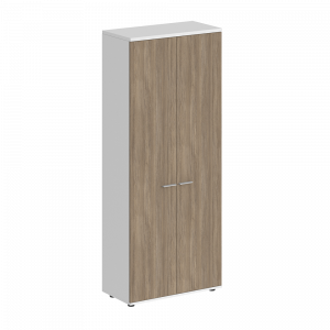 Гардероб Staillex высокий широкий (дуб темный/белый)