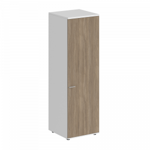 Гардероб Staillex высокий узкий глубокий (дуб темный/белый)