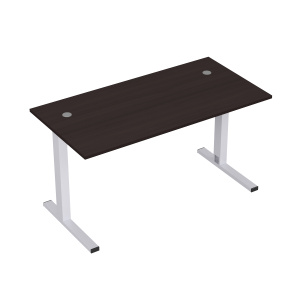 Стол рабочий прямолинейный Stil на L-образных опорах с кабель-каналом