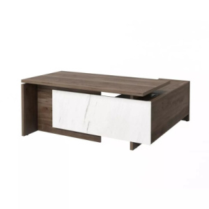 Стол руководителя Magenta 1700L (Орех/Мрамор)