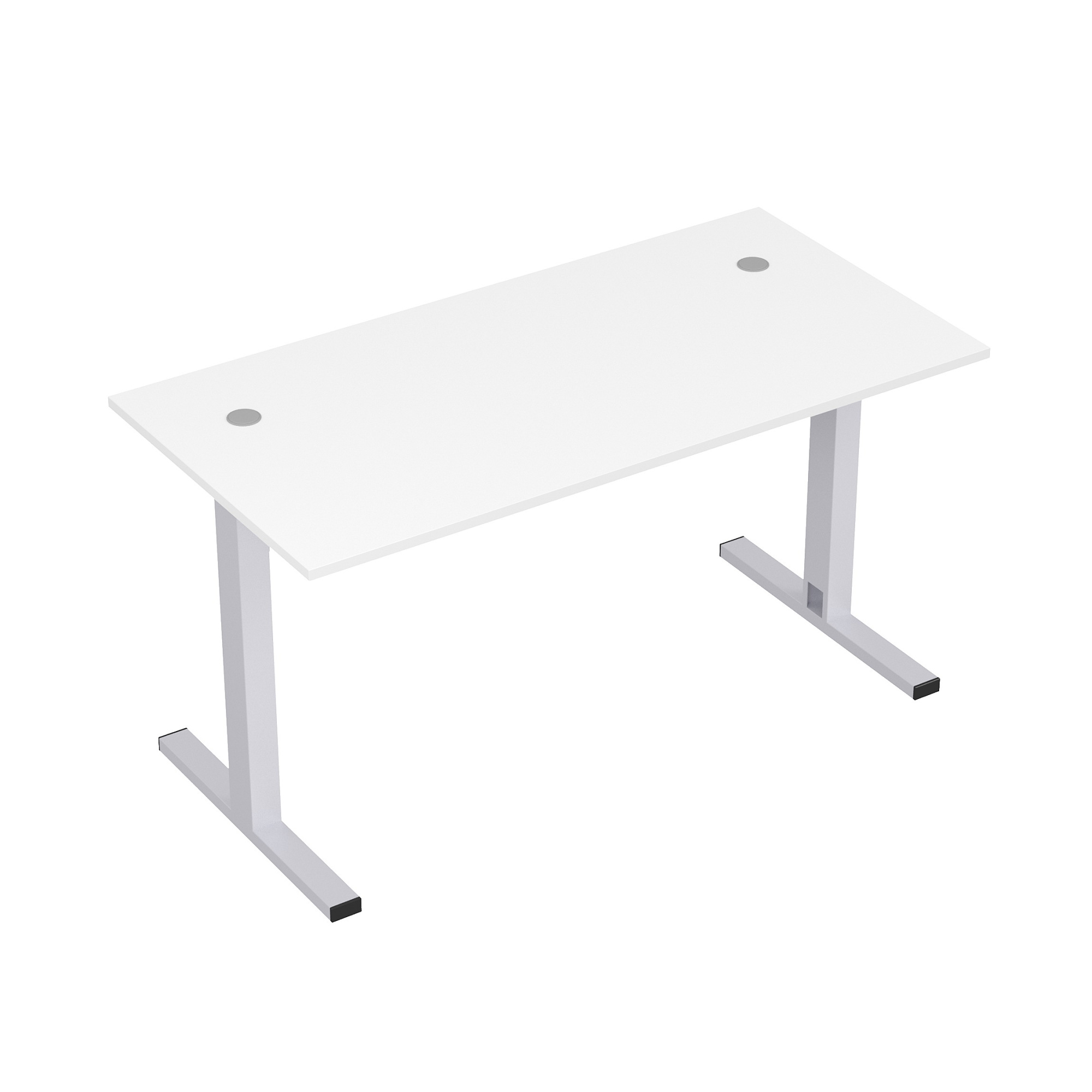 Стол рабочий прямолинейный Stil на T-образных опорах с кабель-каналом