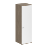 Гардероб Staillex высокий узкий глубокий (белый/дуб темный)