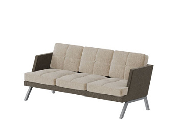 ALDO диван трёхместный с декором из пуговиц