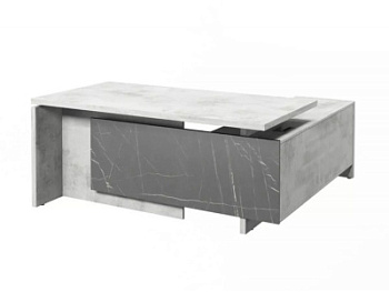 Стол руководителя Magenta 1900L (Минерал)