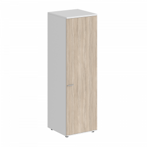 Гардероб Staillex высокий узкий глубокий (дуб светлый/белый)