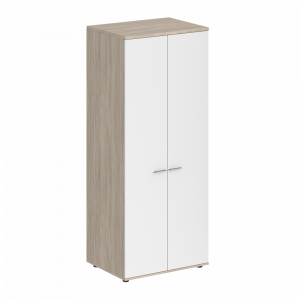 Гардероб Staillex высокий широкий глубокий (белый/дуб светлый)