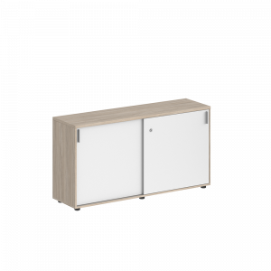 Шкаф-купе Staillex 1238 низкий с замком (белый/дуб светлый)