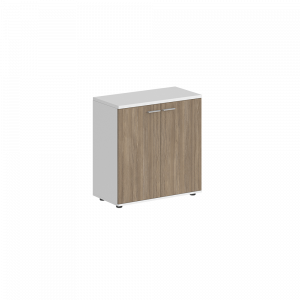 Шкаф Staillex низкий широкий (дуб темный/белый)