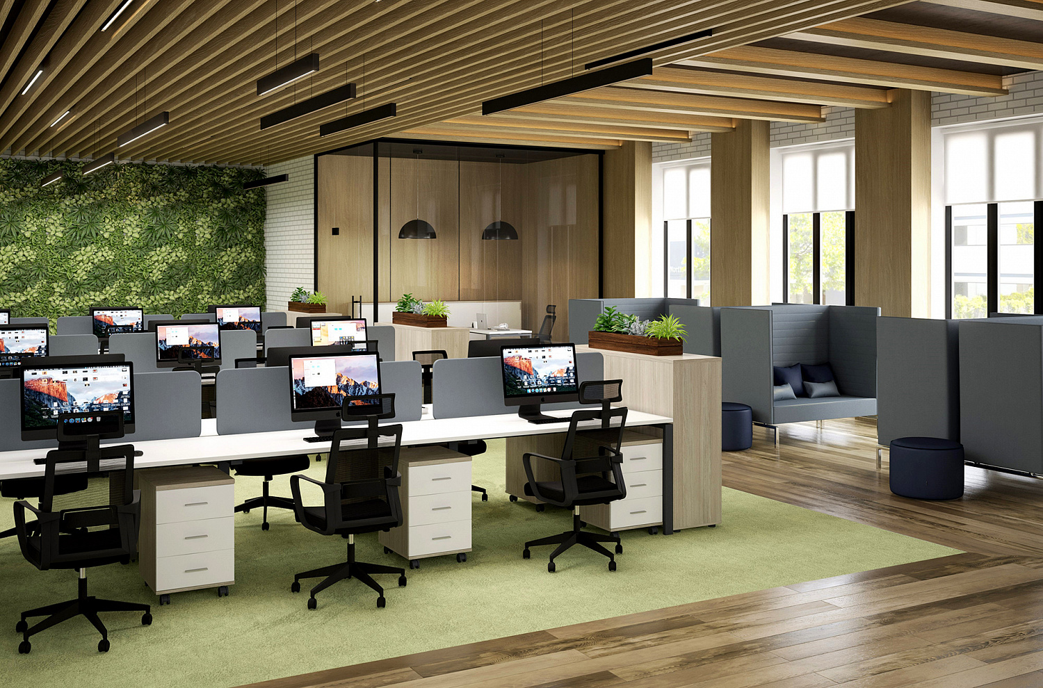 Тумба Staillex на 800 с замком (дуб темный/белый)