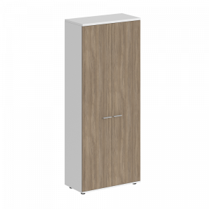 Шкаф Staillex высокий широкий (дуб темный/белый)