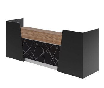 Ресепшн Trapezio стойка двойная, столешница ДСП, NEW