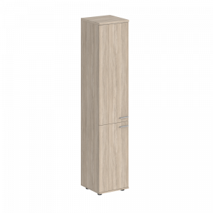 Шкаф Staillex высокий узкий 2 двери (дуб светлый)