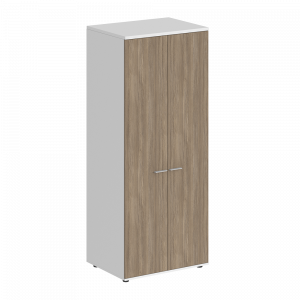 Гардероб Staillex высокий широкий глубокий (дуб темный/белый)