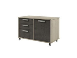 Тумба PULSAR 972 (Дуб/Бетон)