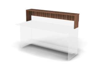 Полка топ Europa для ресепшн фасадная, прямолинейная 21199