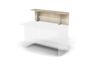 Полка Europa для ресепшн фасадная, с вырезом под монитор 211952