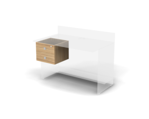 Тумба Europa для ресепшн подвесная с замком 211939
