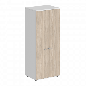Гардероб Staillex высокий широкий глубокий (дуб светлый/белый)