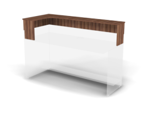 Полка топ Europa для ресепшн, угловая, левая 211985