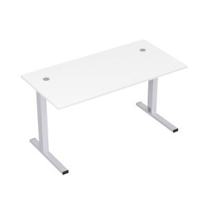 Стол рабочий прямолинейный Stil на L-образных опорах с кабель-каналом