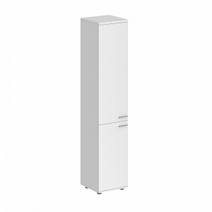 Шкаф Staillex высокий узкий 2 двери (белый)