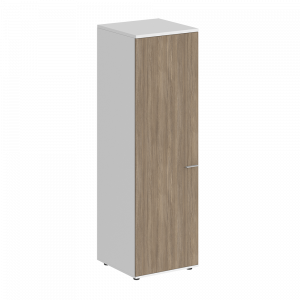 Гардероб Staillex высокий узкий глубокий (дуб темный/белый)