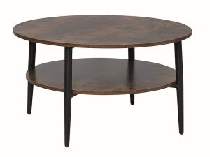 Стол журнальный SIGNAL ELLA A коричневый/черный