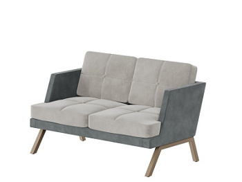 ALDO диван двухместный с декором из пуговиц