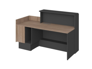 Ресепшн Platinum левый модуль, одноместный (с подсветкой и без)