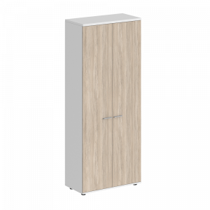 Шкаф Staillex высокий широкий (дуб светлый/белый)