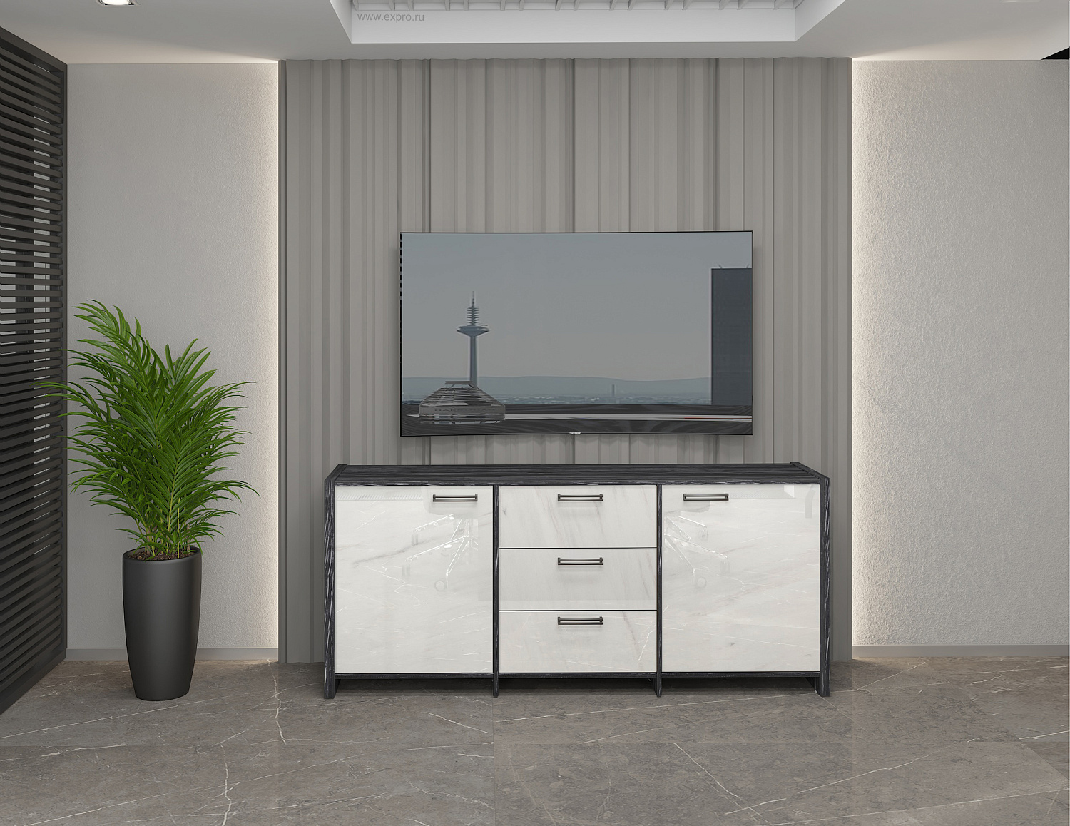 Тумба трехсекционная Magenta 13-01