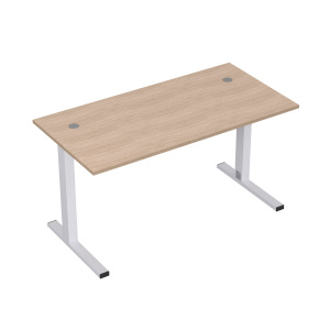 Стол рабочий прямолинейный Stil на L-образных опорах с кабель-каналом