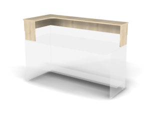 Полка топ Europa для ресепшн, угловая, левая 21198