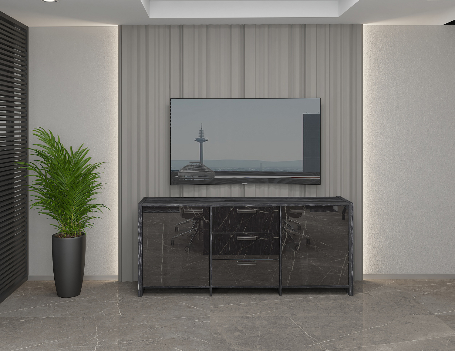 Тумба трехсекционная Magenta 13-01