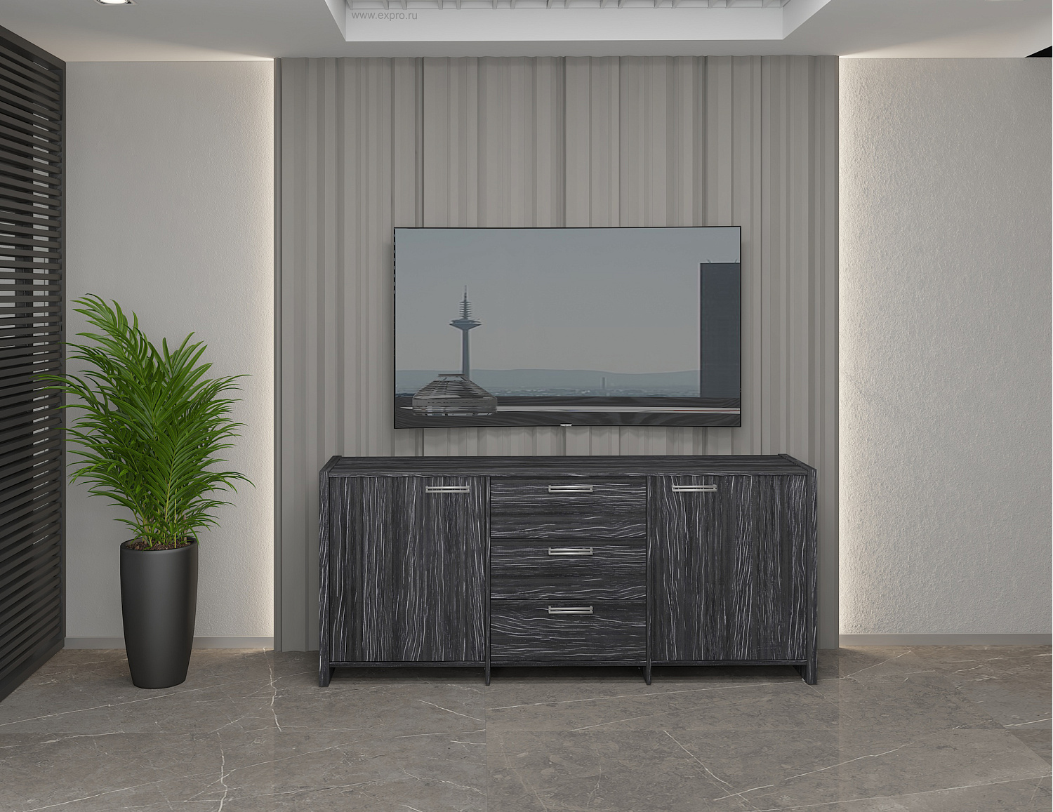 Тумба трехсекционная Magenta 13-01