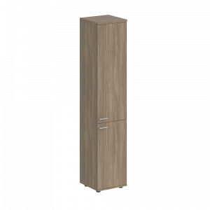 Шкаф Staillex высокий узкий 2 двери (дуб темный)
