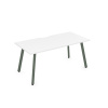 Стол AREDO 1800/800 с вырезом (Белый/Klever)	