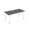 Стол AREDO 1400/800 с вырезом (Grafit/Белый)		