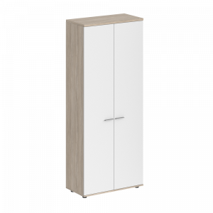 Гардероб Staillex высокий широкий (белый/дуб светлый)
