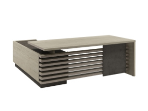 Стол руководителя PULSAR 2000R/L (Дуб/Бетон)