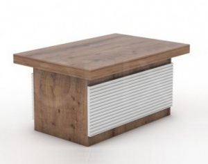 Стол журнальный ATLAS (Afzelia/White)